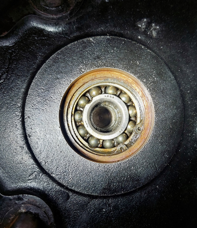Tips on removing the rear brake drum dished washer?