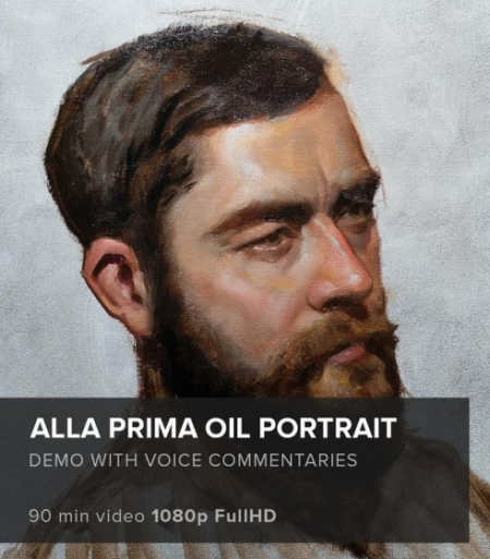 Arthur Gain – Alla prima oil portrait from photo reference