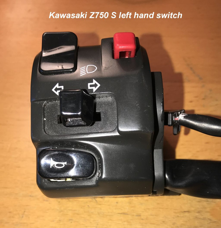 1 Kawasaki Z750 S left hand switch