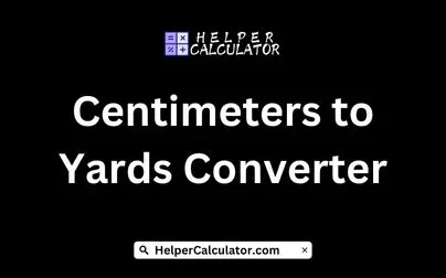 Centimeters to Yards Converter