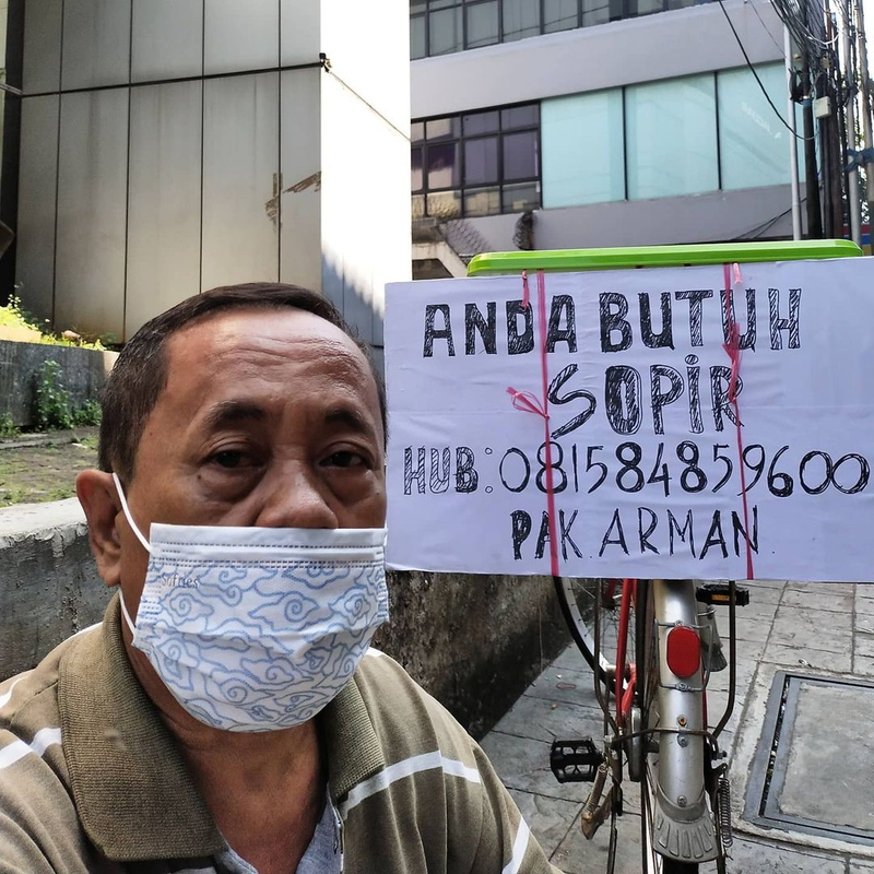 Arman sosok viral yang butuh pekerjaan