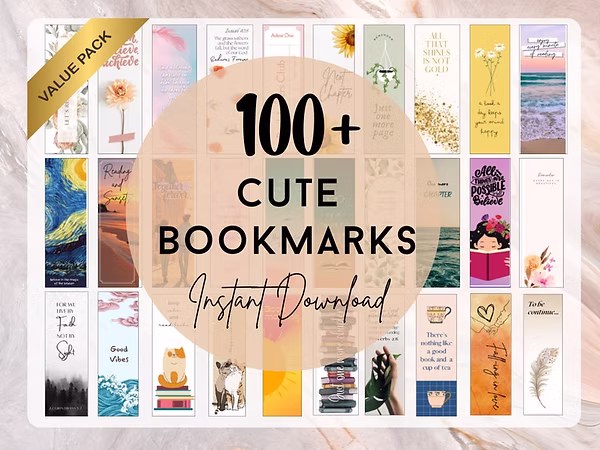 100 Cute Bookmarks