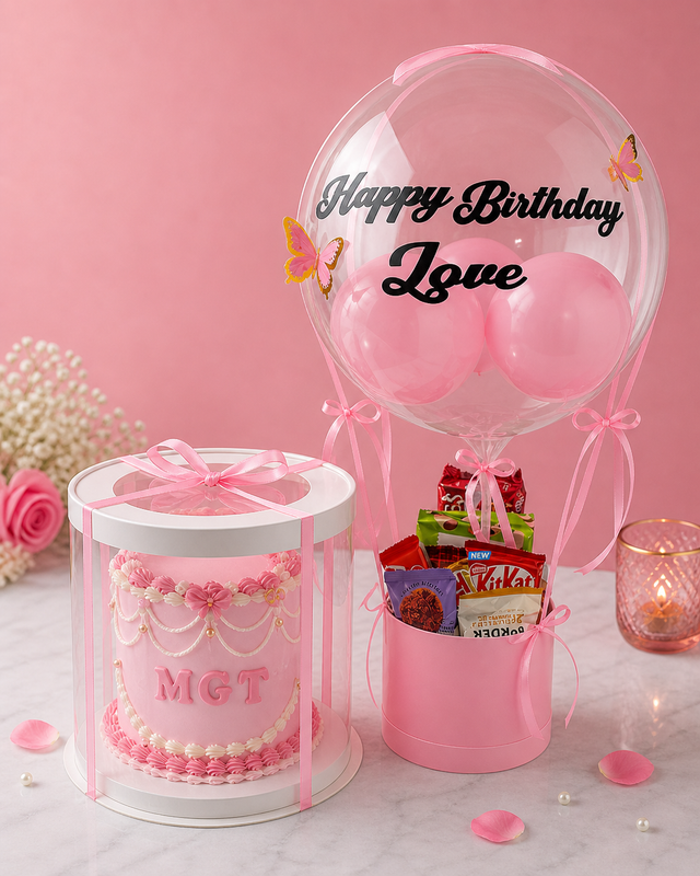 Romantic Pink Birthday Celebration  Image