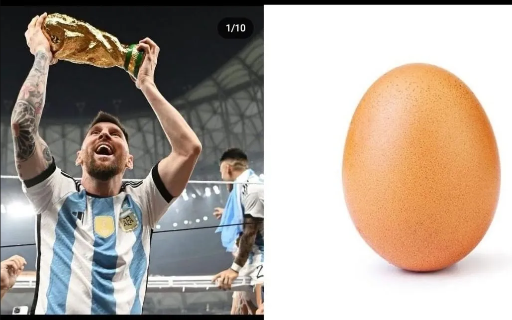 La publicación en Instagram de Lionel Messi rompe récord con más likes en la historia