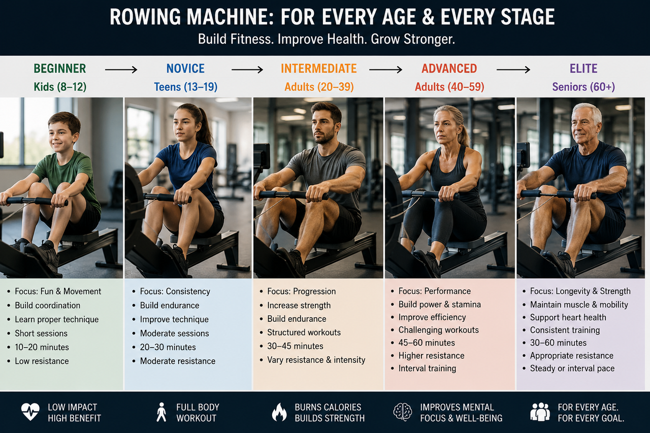 Rowing Machine Workout for All Fitness Levels