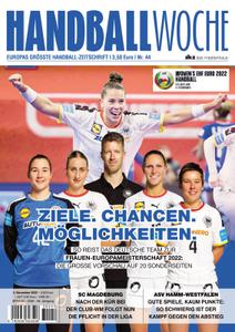 Cover: Handballwoche Magazin No 44 vom 02  November 2022
