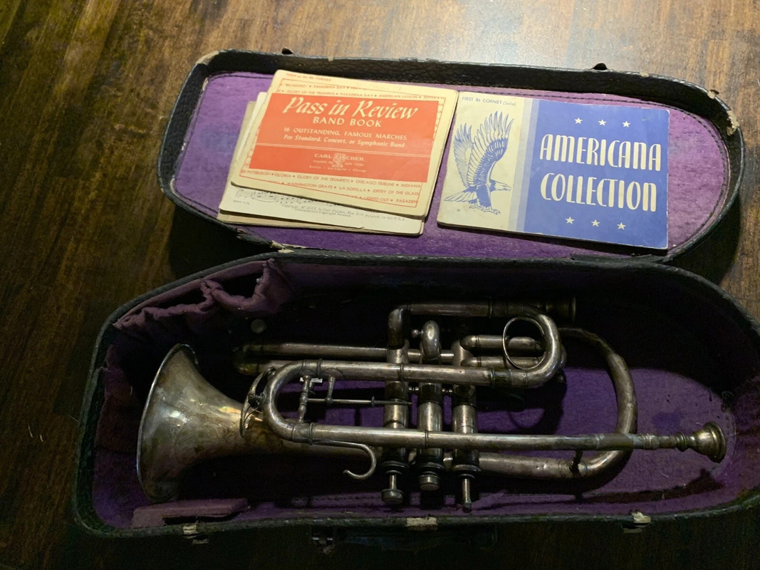 Carl Fischer’s American Model Silver Plated Cornet (1)