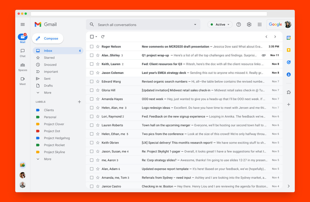 Revelan cómo lucirá el nuevo diseño de Gmail