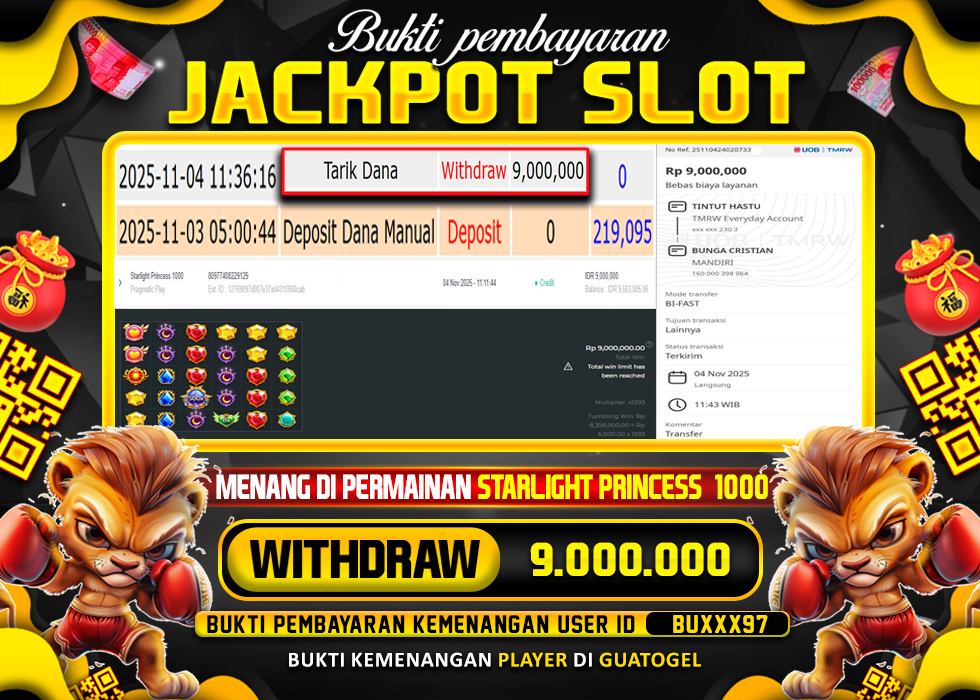 BUKTI JACKPOT LUNAS GUATOGEL
