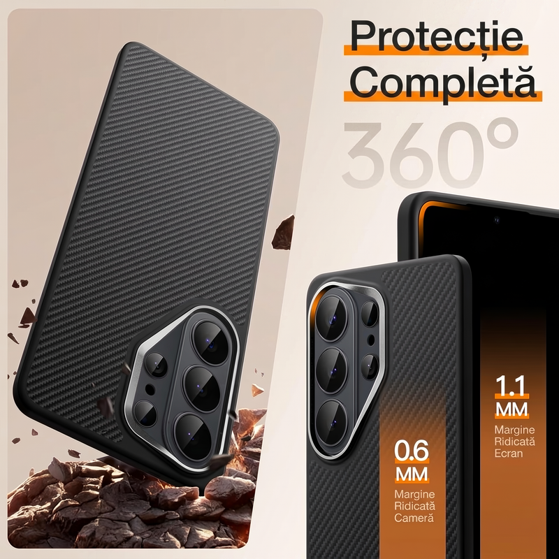 Husa pentru Samsung S26 Ultra Daden® Armor Pro din fibra de aramida/Kevlar, MagSafe Integrat, Margini portejate, Protectie Antisoc, Camera Ultra Safe, Negru g7O68Aa FR06u4 DVf Kk V A 4dmd RJ SFKFAk0I L5vz A cover