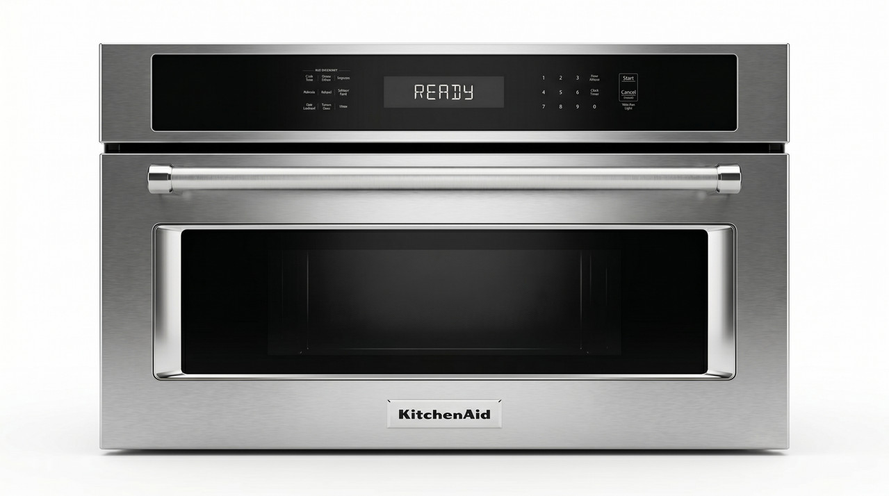 Horno microondas empotrable KitchenAid de 30 pulgadas en acero inoxidable