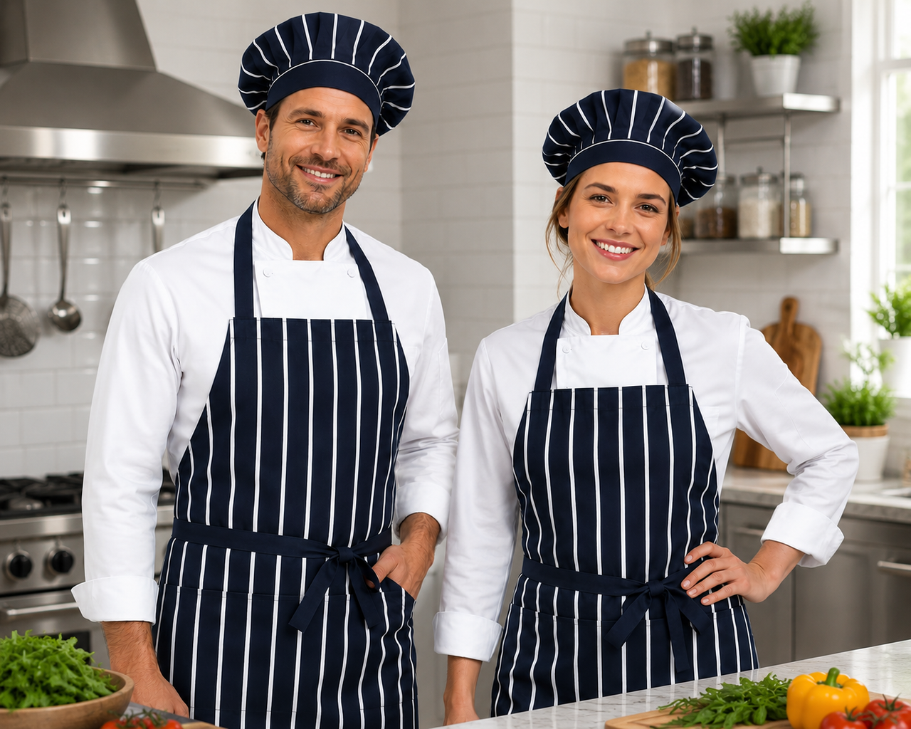 Chefs Working in Kitchen