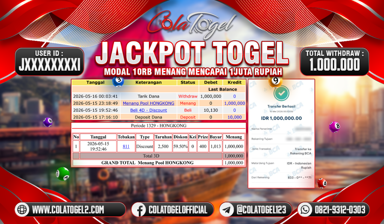 JACKPOT HONGKONG LOTTO!!