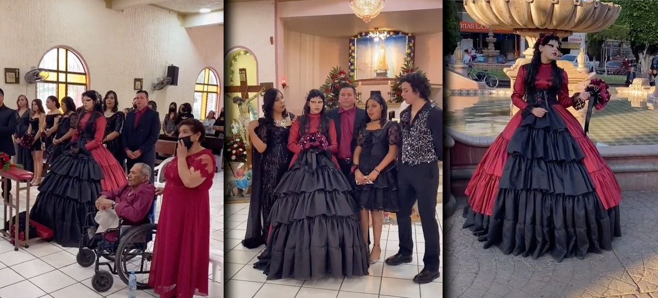 Fiesta de quince años gótica se hace viral