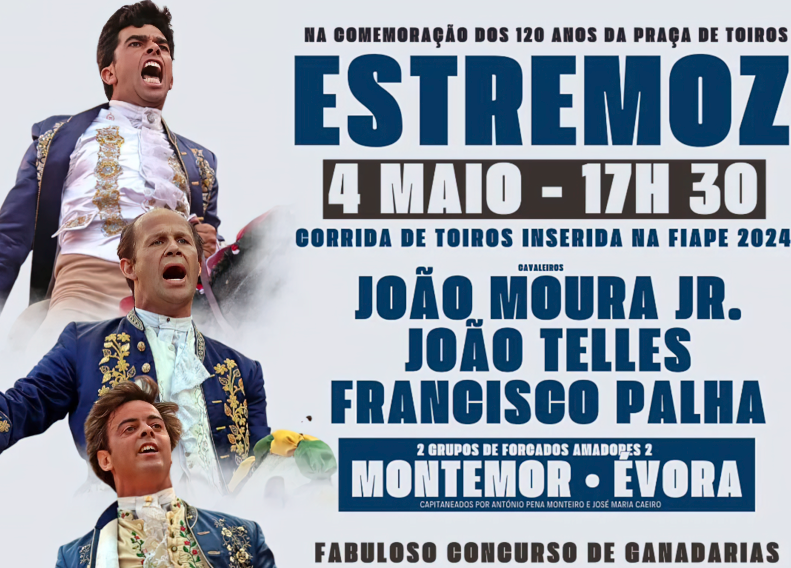 CARTEL CONFIRMADO PARA CORRIDA DE MAIO NA PRAÇA DE TOUROS DE ESTREMOZ