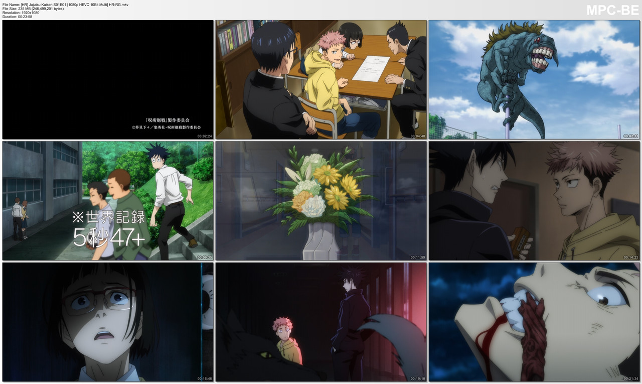 [HR] Jujutsu Kaisen S01E01 [1080p HEVC 10Bit Multi] HR-RG.mkv_thumbs