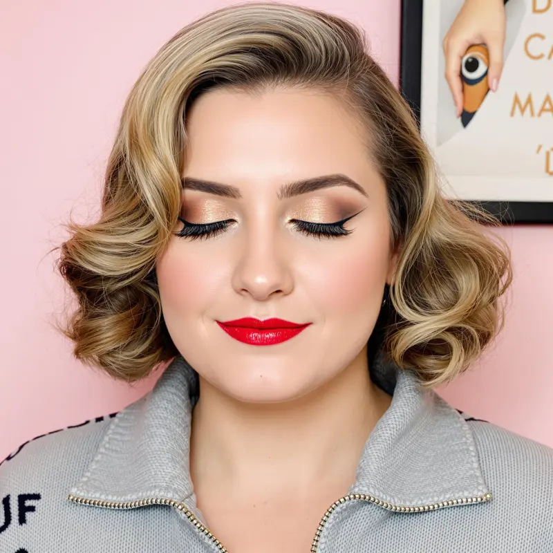 Golden Glam: The Blonde Epitome - old money blonde short hair