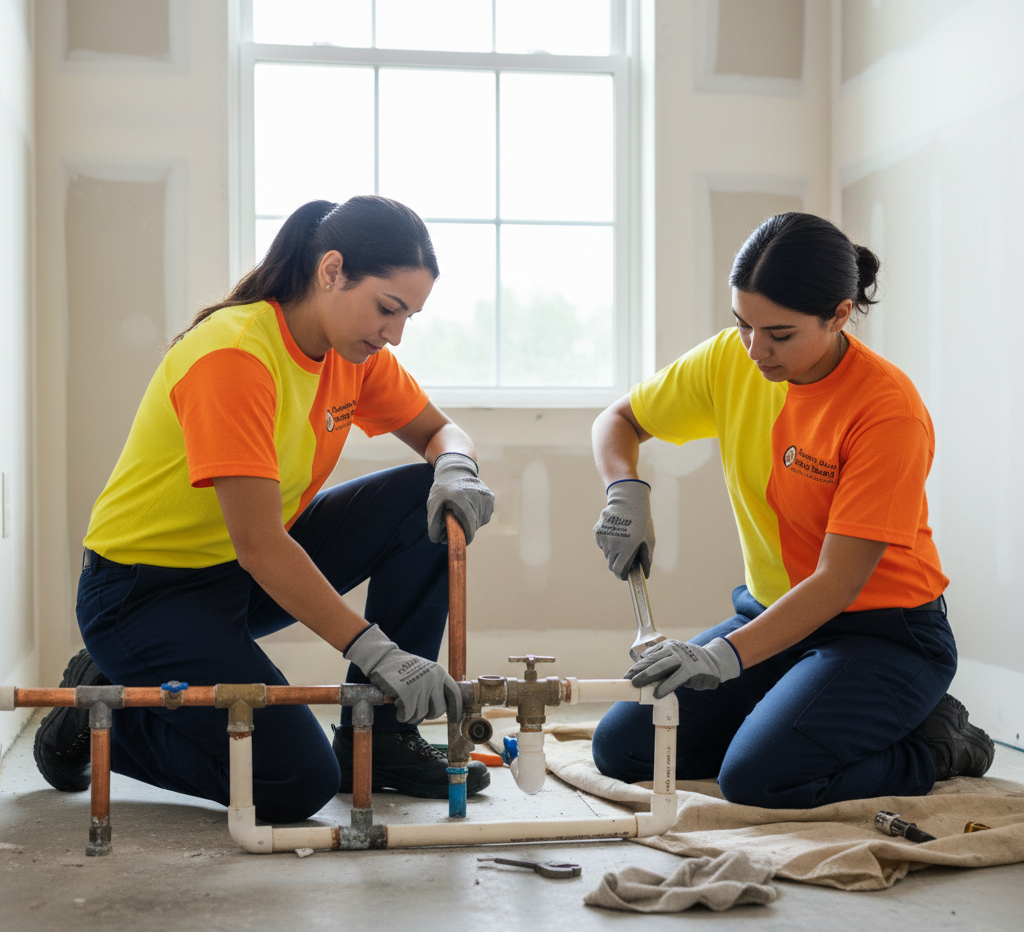 Emergency Plumbing Services - Professional at Work