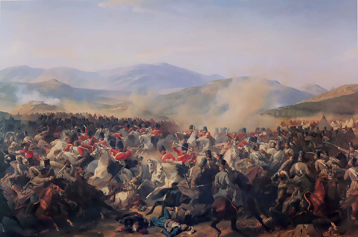 Crimea,Balaclava,Brigada Pesada,Scots Greys,durante la Batalla de Balaclava el 25 de octubre de 1854