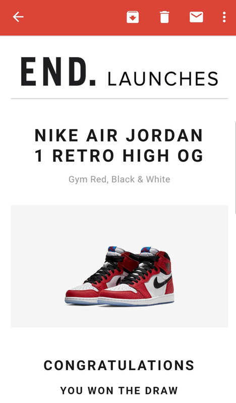 Nike Air Jordan 1 Retro High OG X Spider-Man: Into the Spider-Verse sneaker  (Dec 14, 2018 - $160 US) | Page 4 | ResetEra