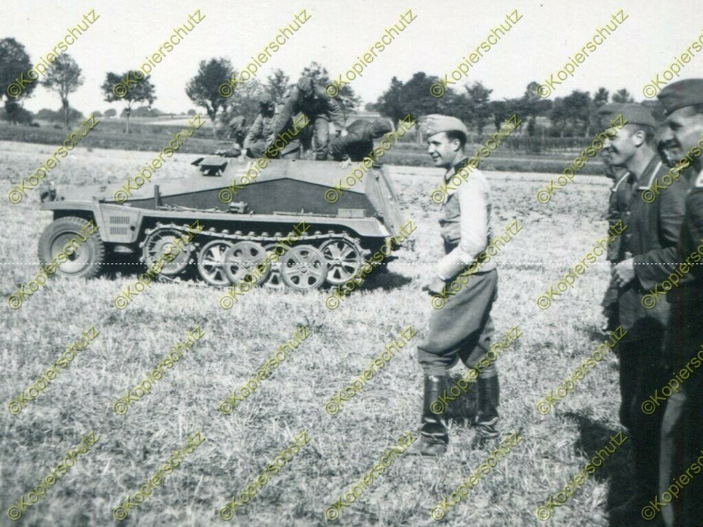 Foto, Harald von Schütz, Ausbilder am SPW, Pz.Aufkl.Abt. 7, 1942