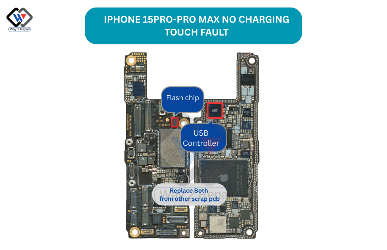 iphone 15PRO - PRO MAX no charging no touch fault fix