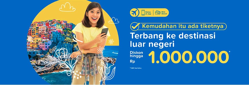 Promo diskon tiket pesawat hingga Rp 1 juta