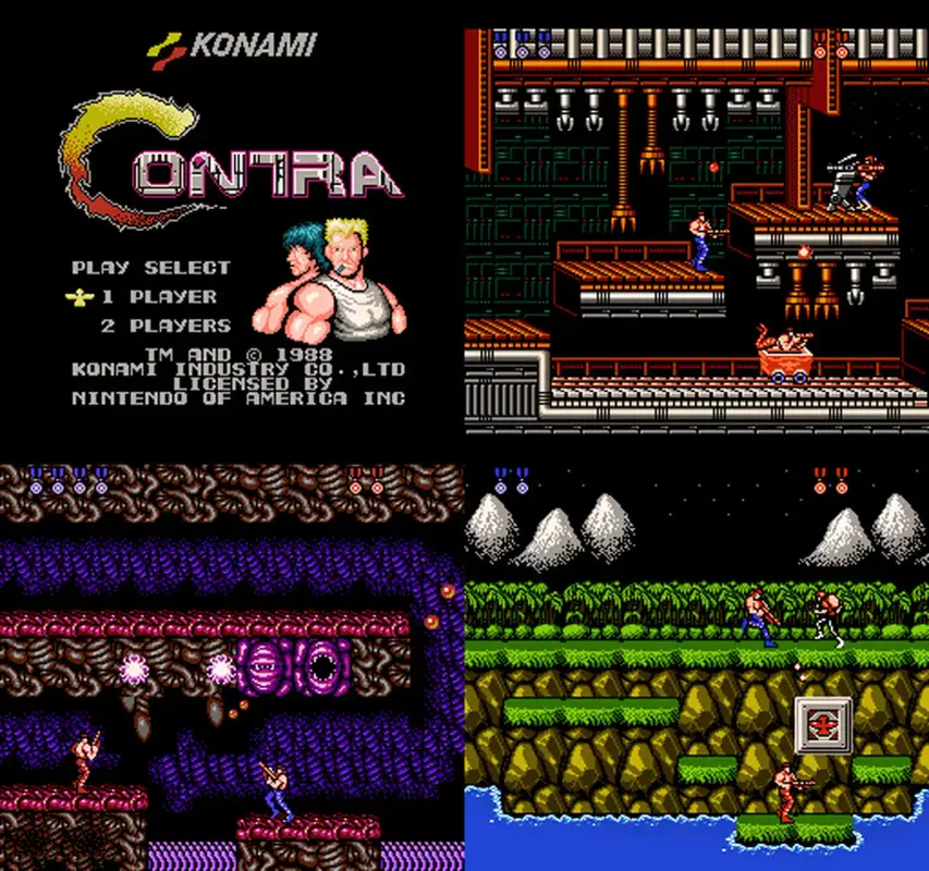 cover NES Contra 1988