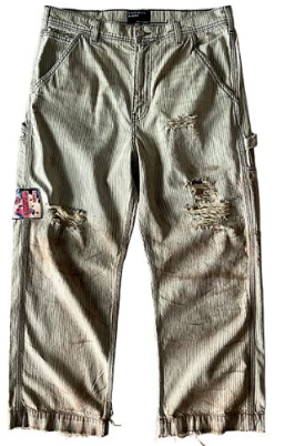 Pantalones Denim Distressed Canvas ERD