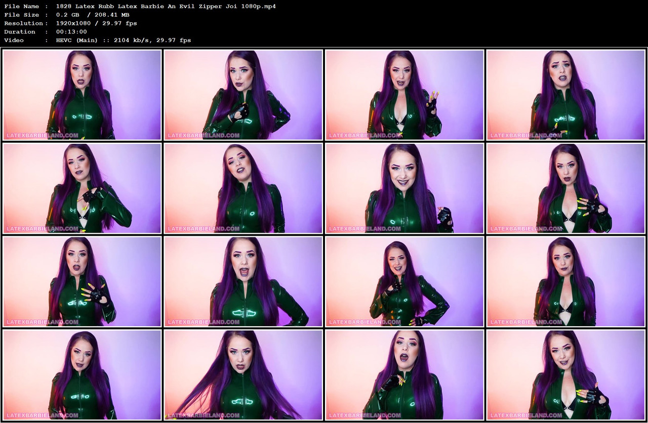 1828 Latex Rubb Latex Barbie An Evil Zipper Joi 1080p mp4
