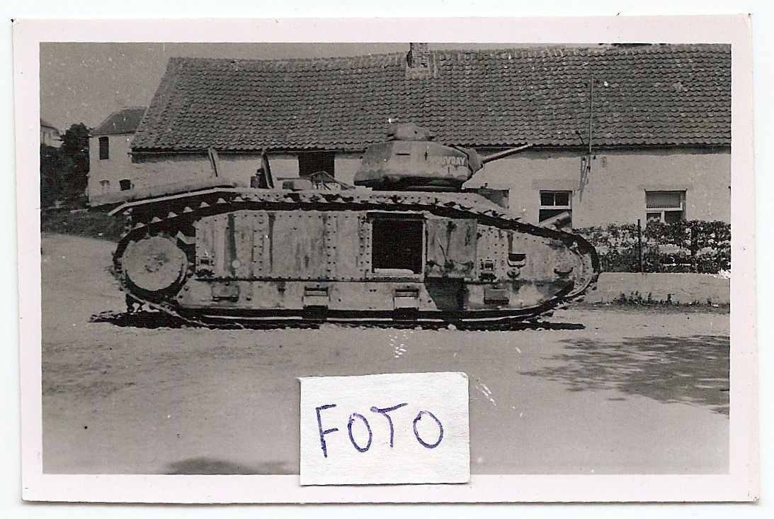 FOTO WW2 MILITÄR FRANKREICH FRANZÖSISCHER PANZER