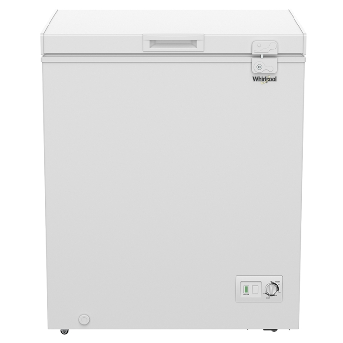 Freezer horizontal Whirlpool de 5 pies cúbicos blanco con sistema Dual Cooling