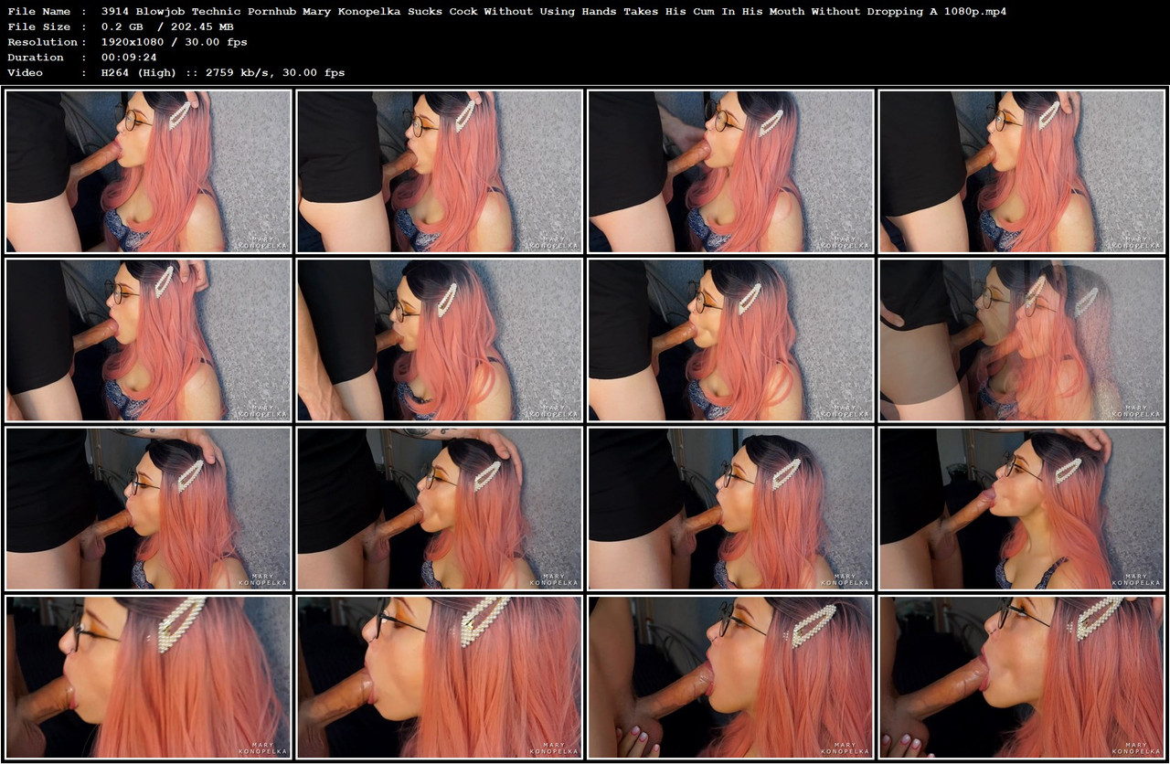 3914 Blowjob Technic Pornhub Mary Konopelka Sucks Cock Without Using Hands Takes His Cum In His Mout