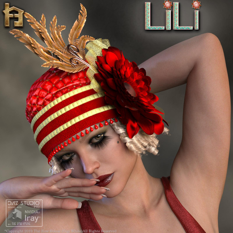 Lili 1920's Flapper Cloche Hat