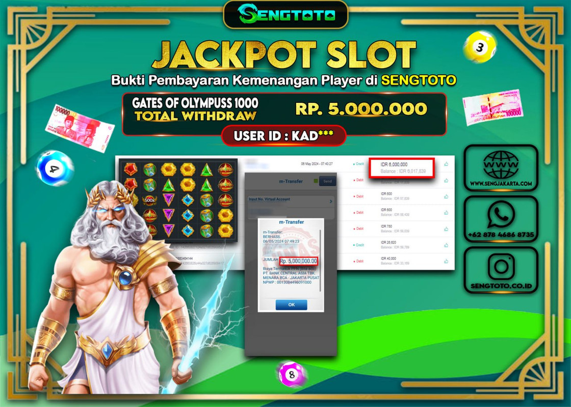 BUKTI PEMBAYARAN SLOT GATES OF OLYMPUS 1000