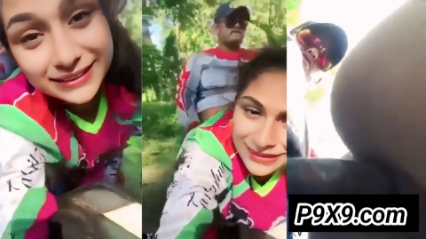 Beautiful College Girl Having Sex with Boyfriend in a Park