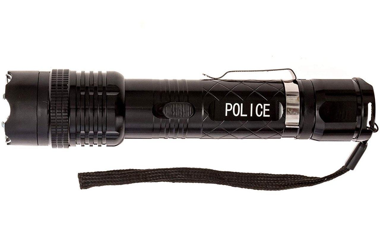 POLICE 1158 Stun Gun 180 BV Rechargeable LED Flashlight eBay