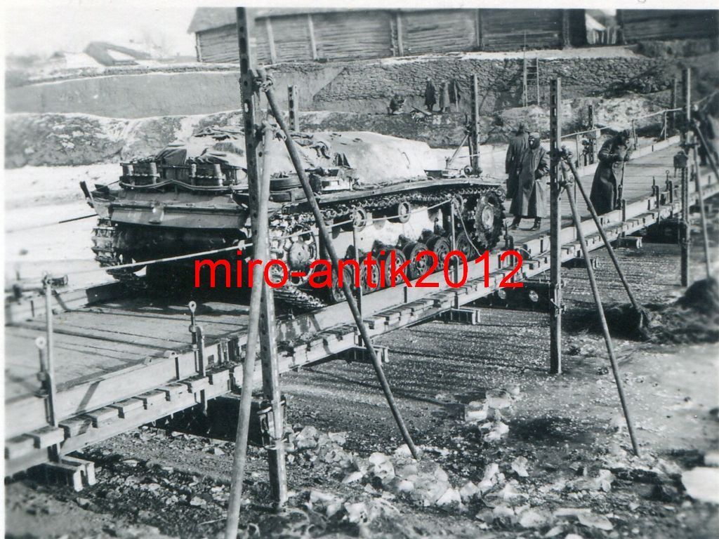 Foto, Wehrmacht, Stug, Sturmgeschütz, Notbrücke, Russland