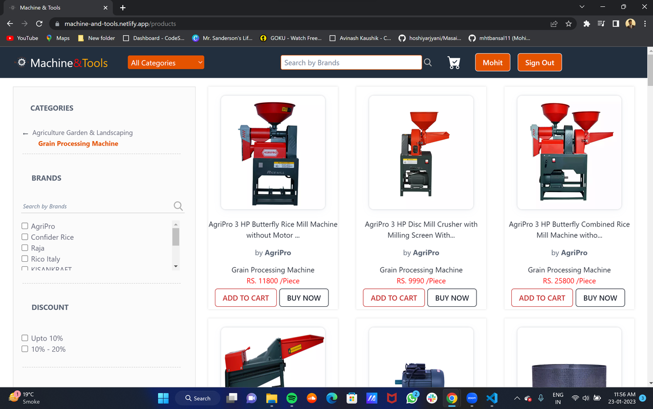 product page