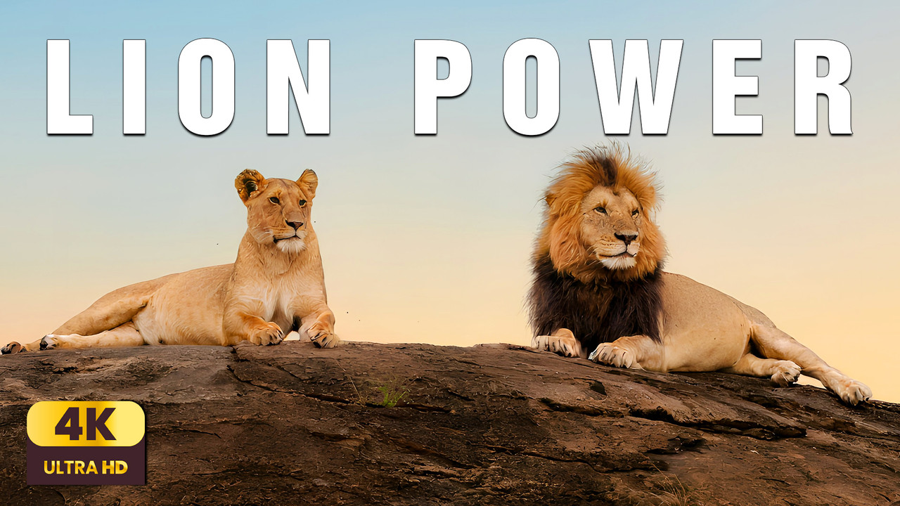Lion of the Savannah 4K | Relaxing Nature Sounds & Calm Music