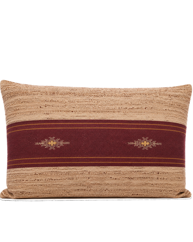 Burgundy Lumbar Pillow