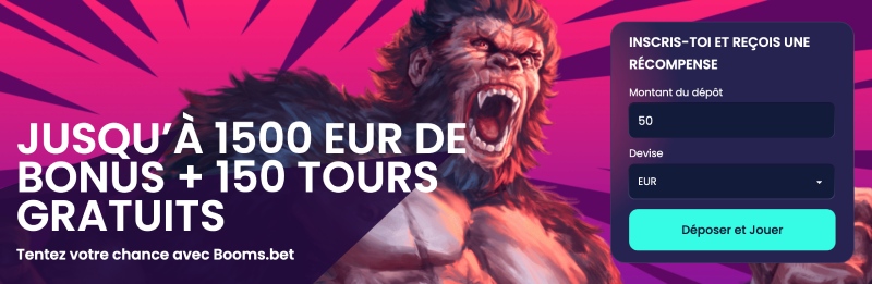 capture decran boomsbet casino bonus de bienvenue