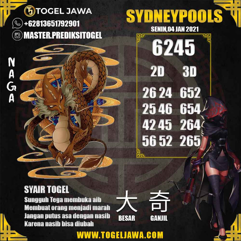 Prediksi Sydney Tanggal 2021-01-04