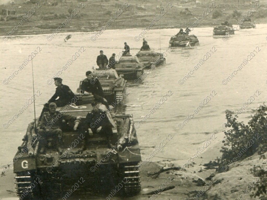 Foto, Panzer-Abteilung 100 (Flamm), Panzer Flußd