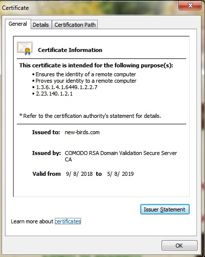 certificate certificate