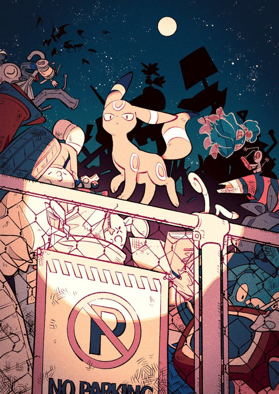 umbreon-magnemite-misdreavus-murkrow-gul