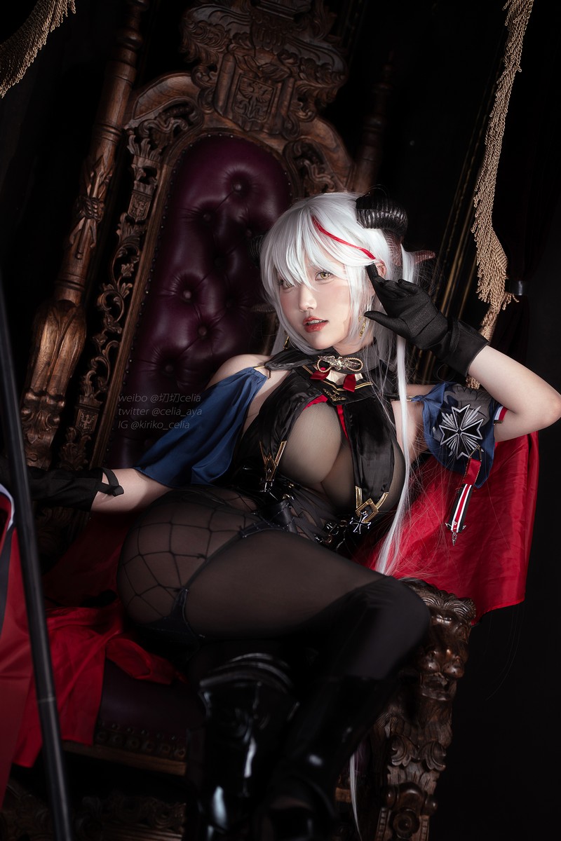 切切Celia 埃吉尔 Aegir Cosplay Azur Lane 写真 32P+2V插图9