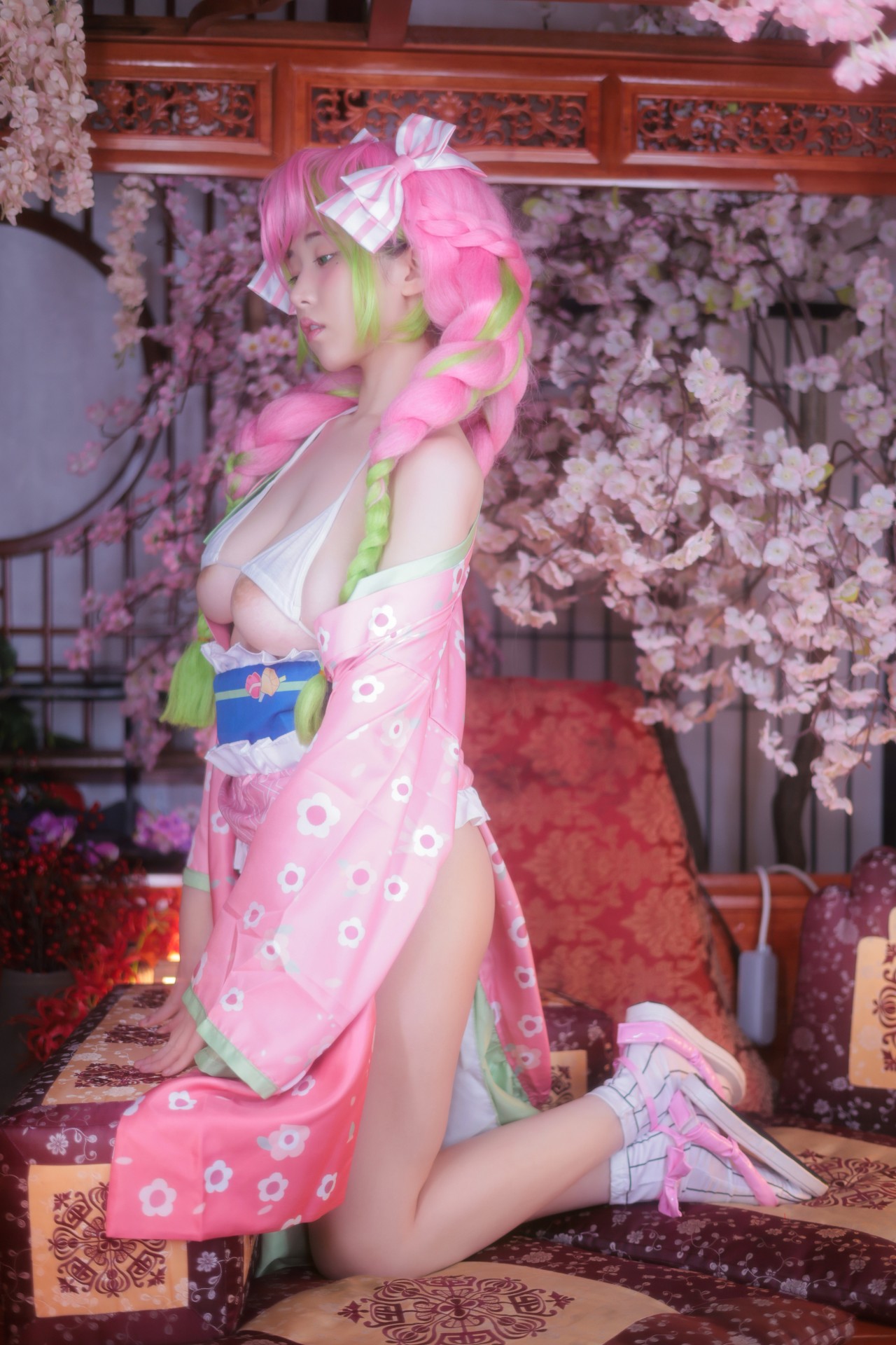 Yeon Woo (연우)，桃色心动！唯美日系场景里的梦幻COS美人插图