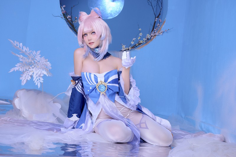 Joyce Lin2x Kokomi Cosplay Genshin Impact 写真集 49P插图4