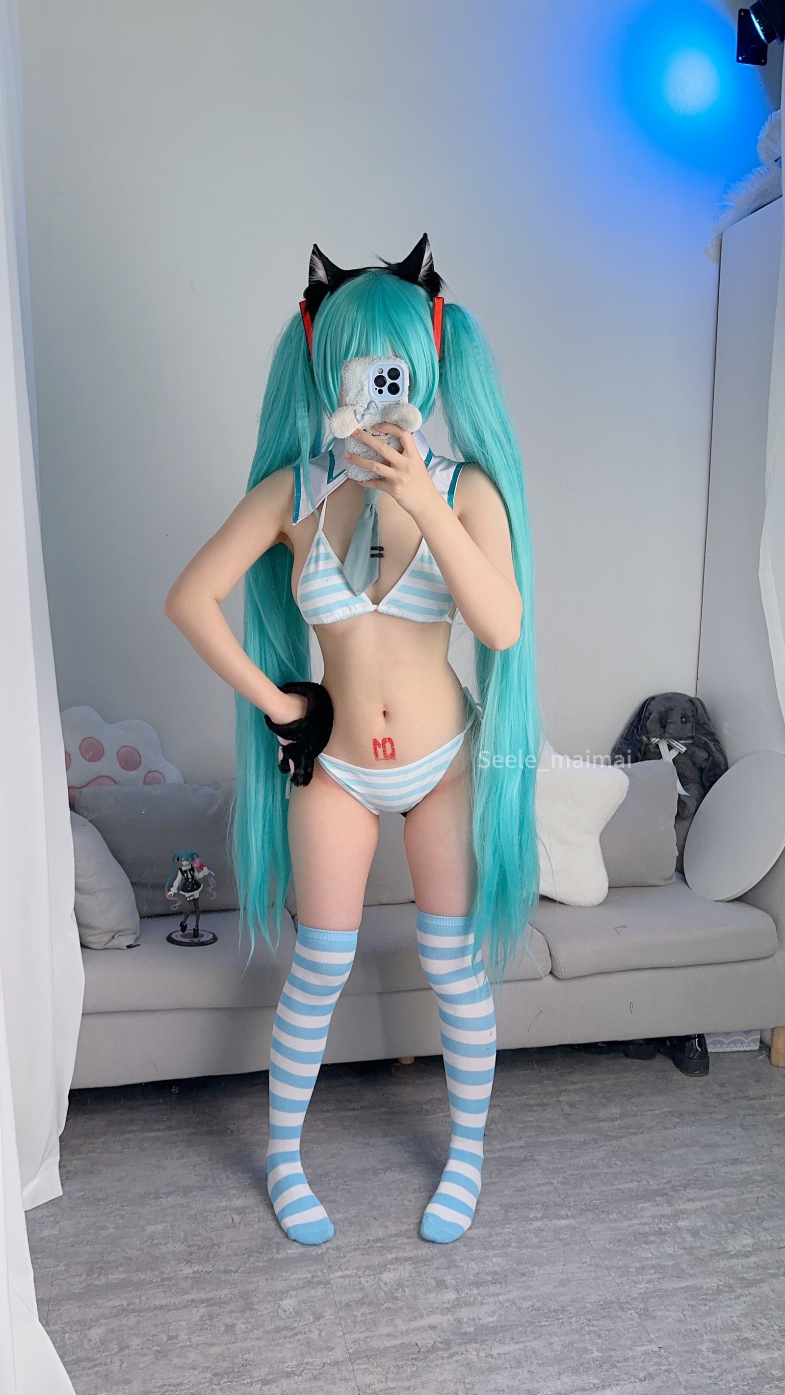 Seele麦麦初音未来主题写真｜可爱蓝系高清图包（80P-273MB）插图6